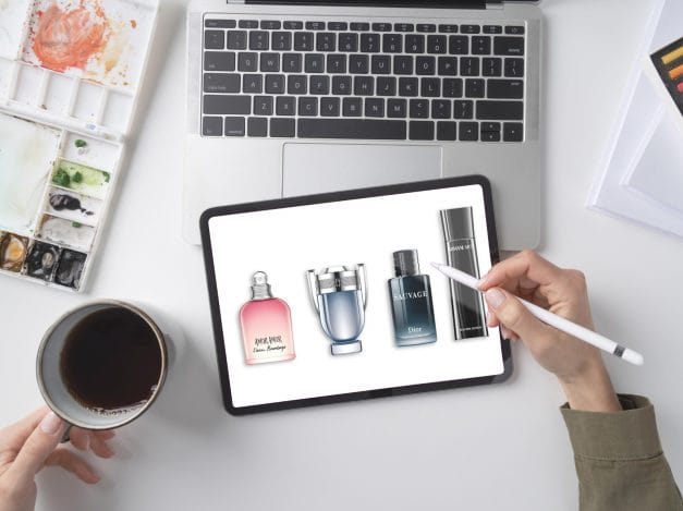 Dessins Illustrator de parfums