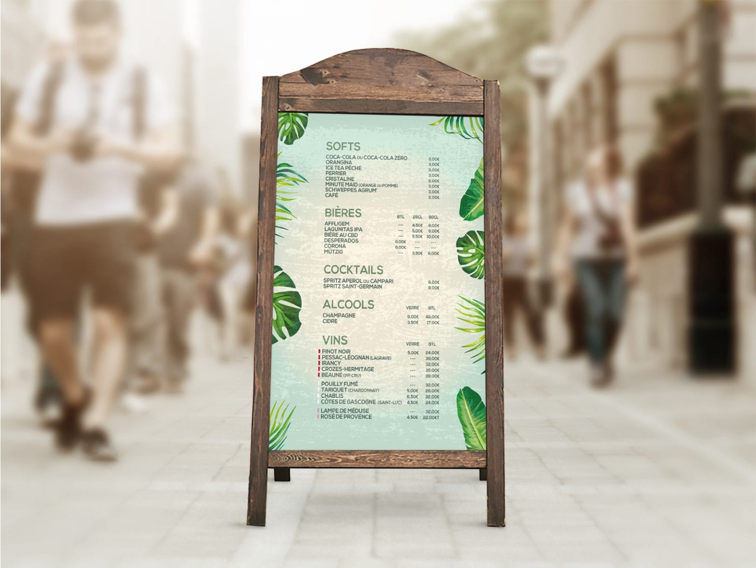 Carte de restaurant « La Terrasse du Moulin »